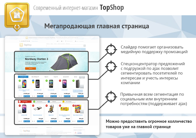 Современный интернет-магазин TopShop